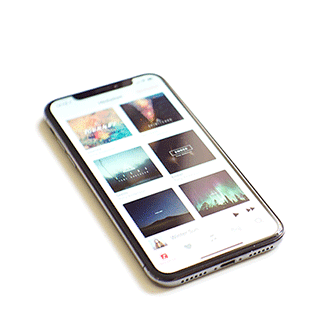 Smartphone, schwarz, neue Apps