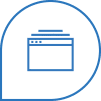 Webdesign, Webseite, Icon, blau