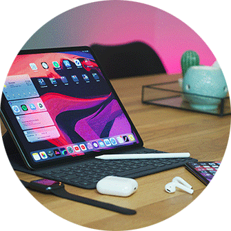 iPad, iPhone, Apple Watch mit Apps, mobile Apps